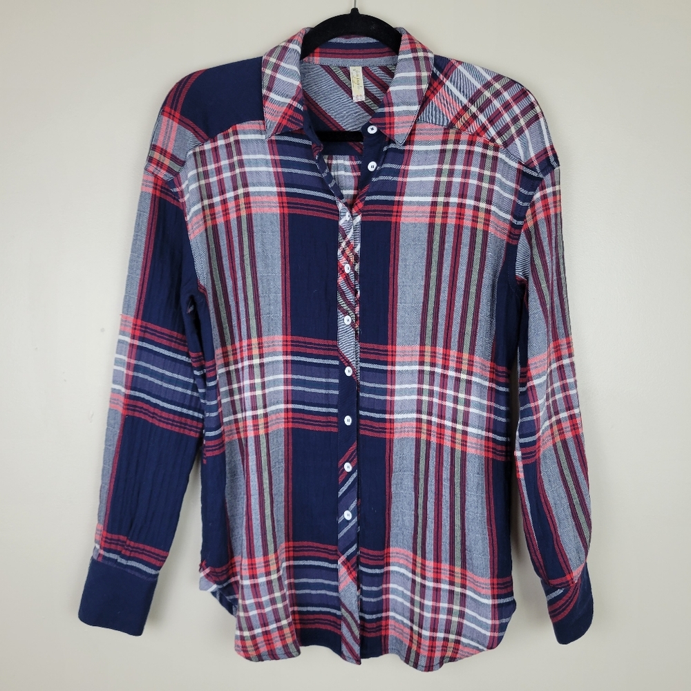 Free People Plaid shirt